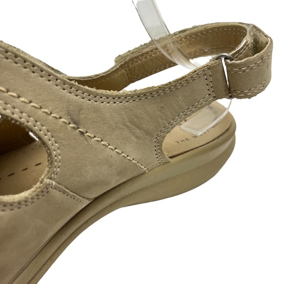 ECCO Beige Neutral Genuine Leather Sporty Comfort Sandals Slingback Open Toe  40 - Picture 10 of 16